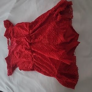 Reverse, Large, Red Romper